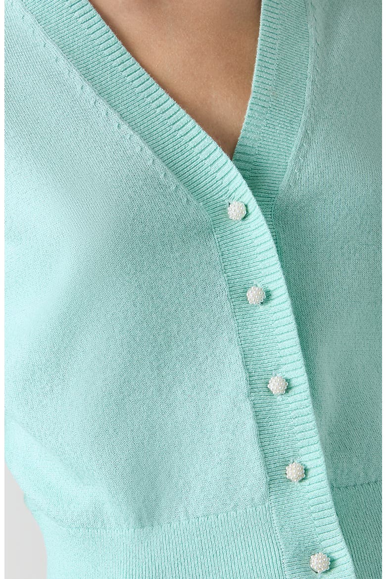 Metallic Cardigan, Alternate, color, PALE MINT