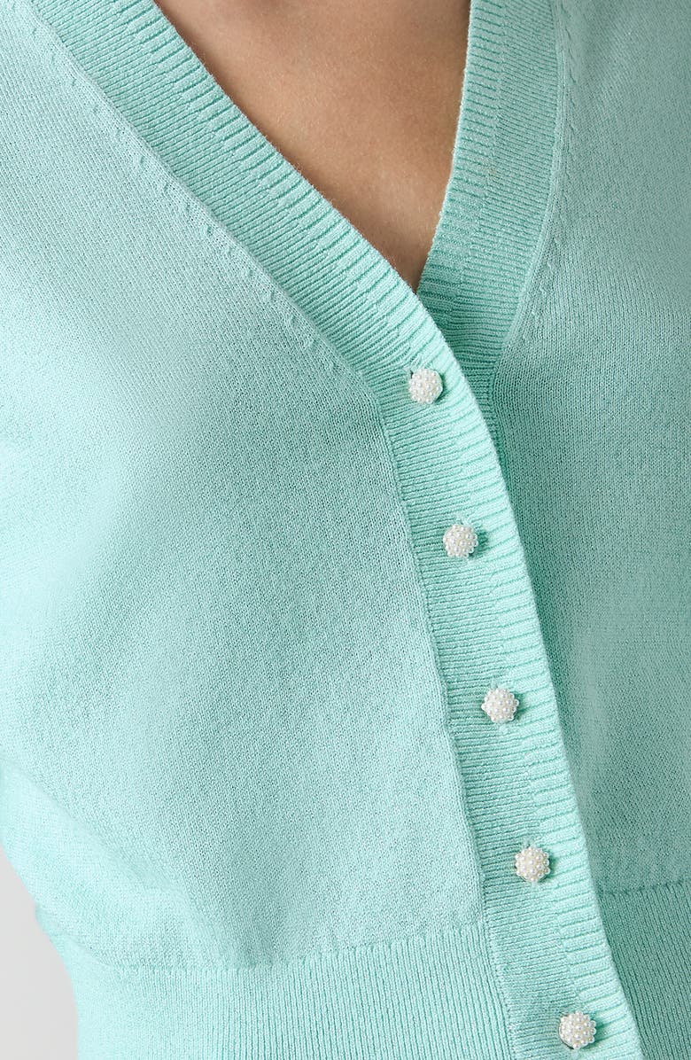 LK Bennett Metallic Cardigan, Alternate, color, 