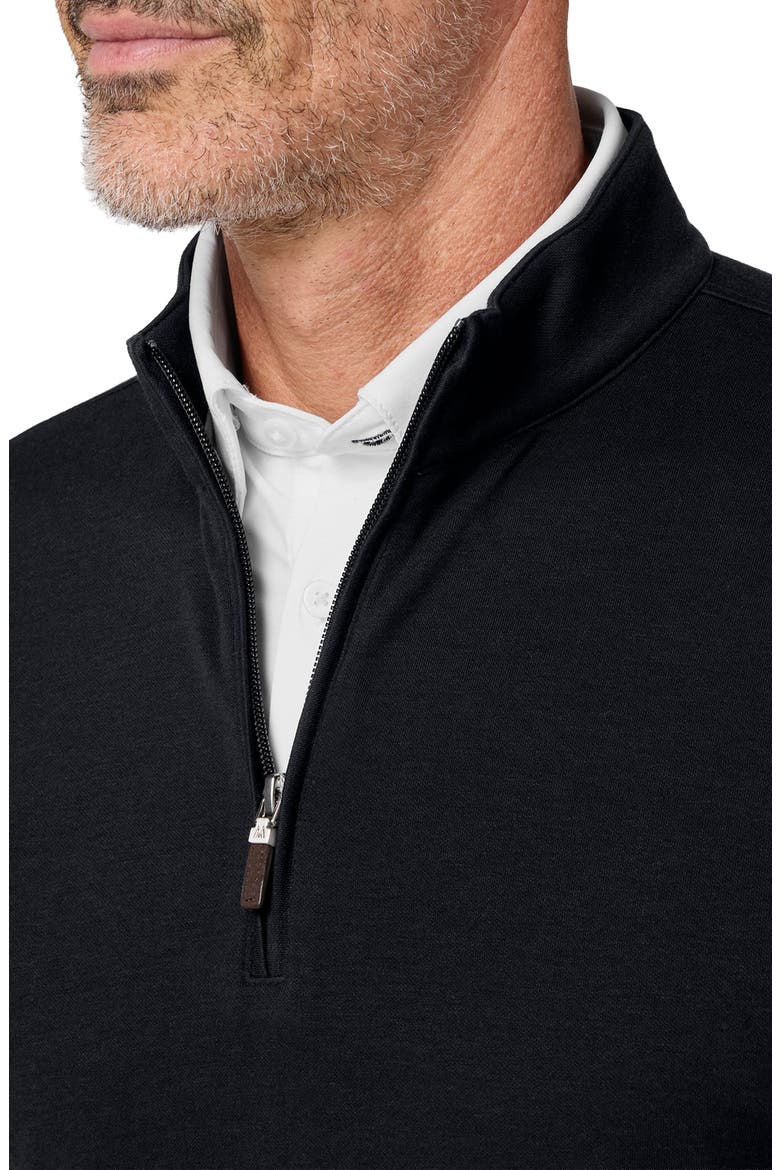 KPI Quarter Zip Pullover, Alternate, color, BLACK