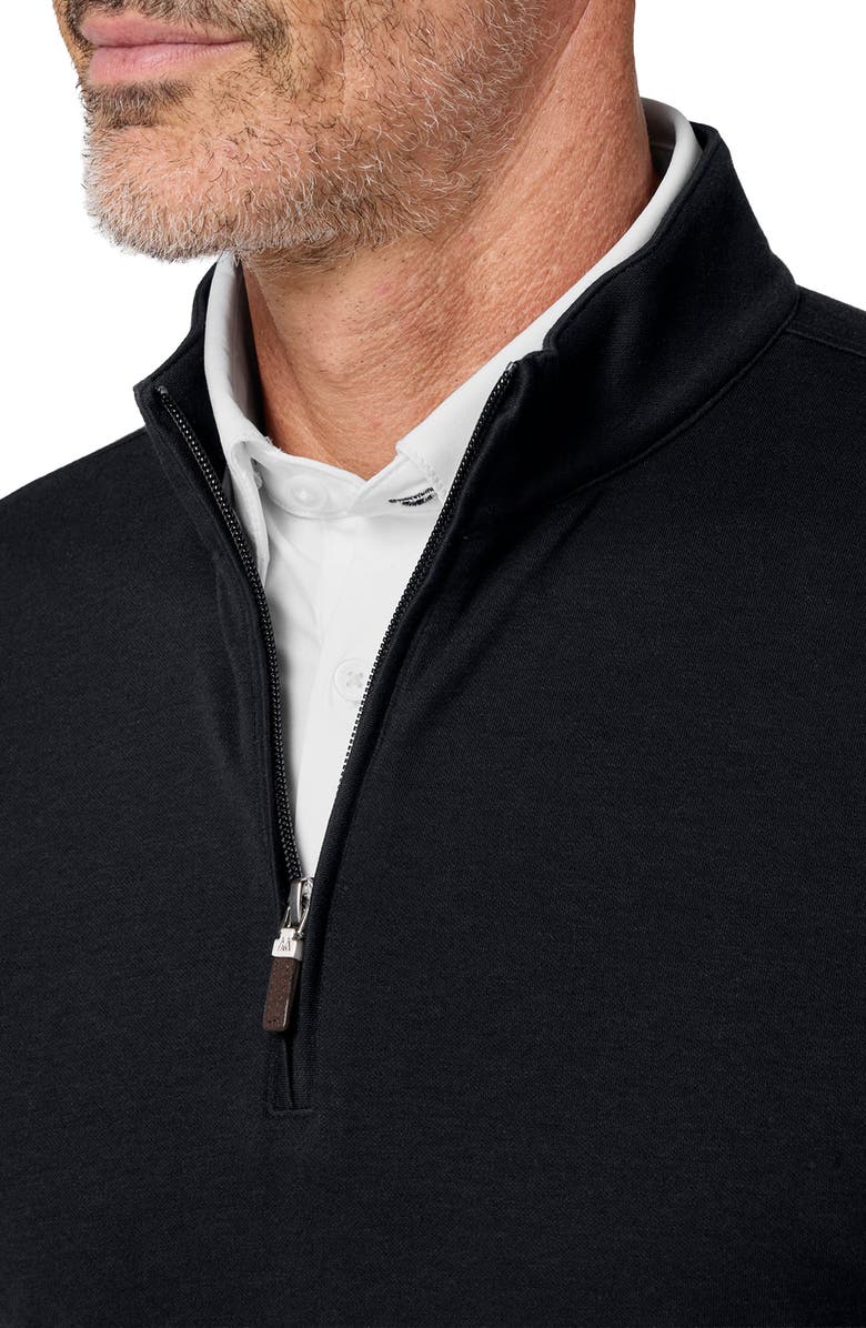Mizzen+Main KPI Quarter Zip Pullover, Alternate, color, Black
