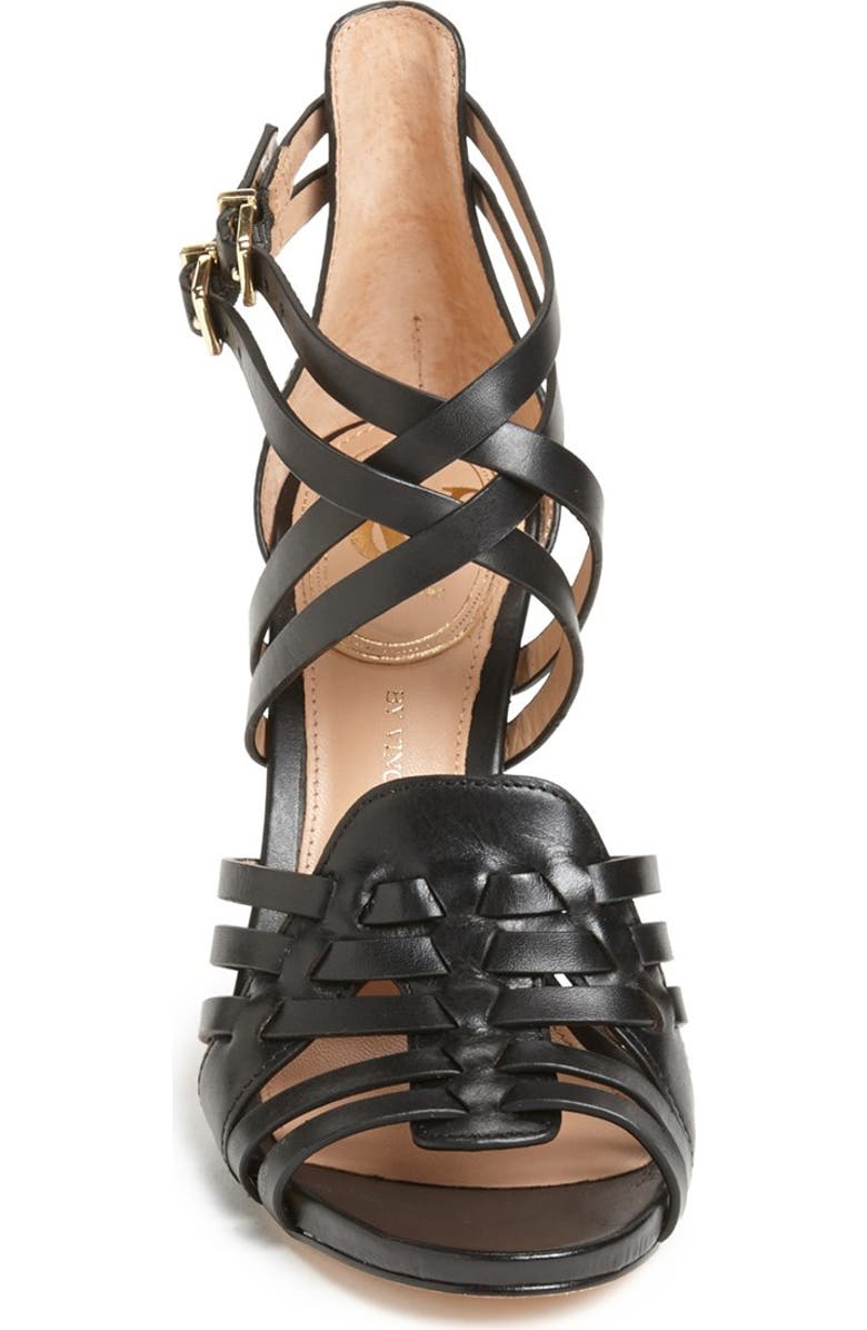 VC Signature 'Barbaraa' Woven Leather Sandal, Alternate, color,