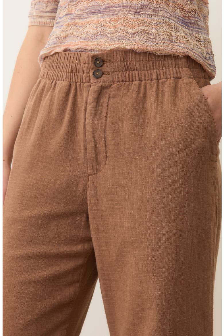 Elle Relaxed Crop Pants, Alternate, color, CHOCOLATE MALT