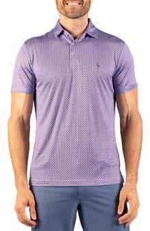 Geo Floral Performance Polo