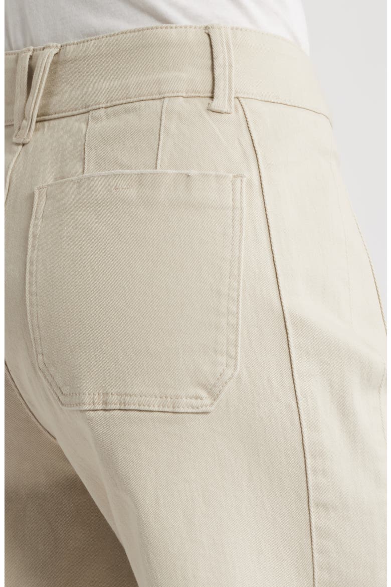 Emma Patch Pocket High Waist Wide Leg Jeans, Alternate, color, BIRCH