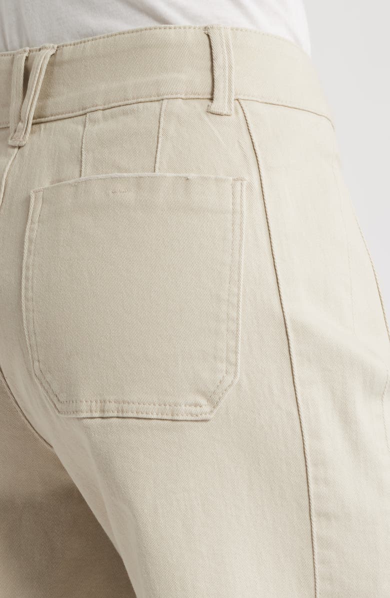 Wit & Wisdom Emma Patch Pocket High Waist Wide Leg Jeans, Alternate, color, Birch