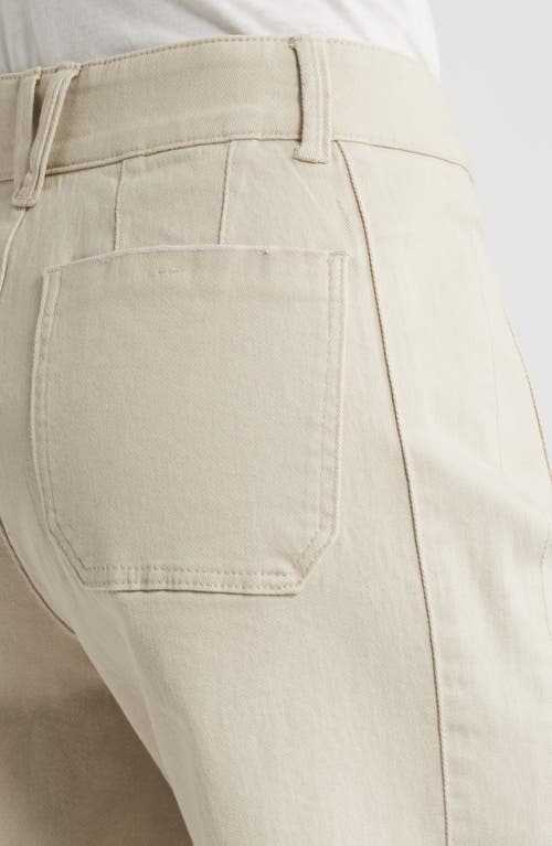 Wit & Wisdom Emma Patch Pocket High Waist Wide Leg Jeans In Birch