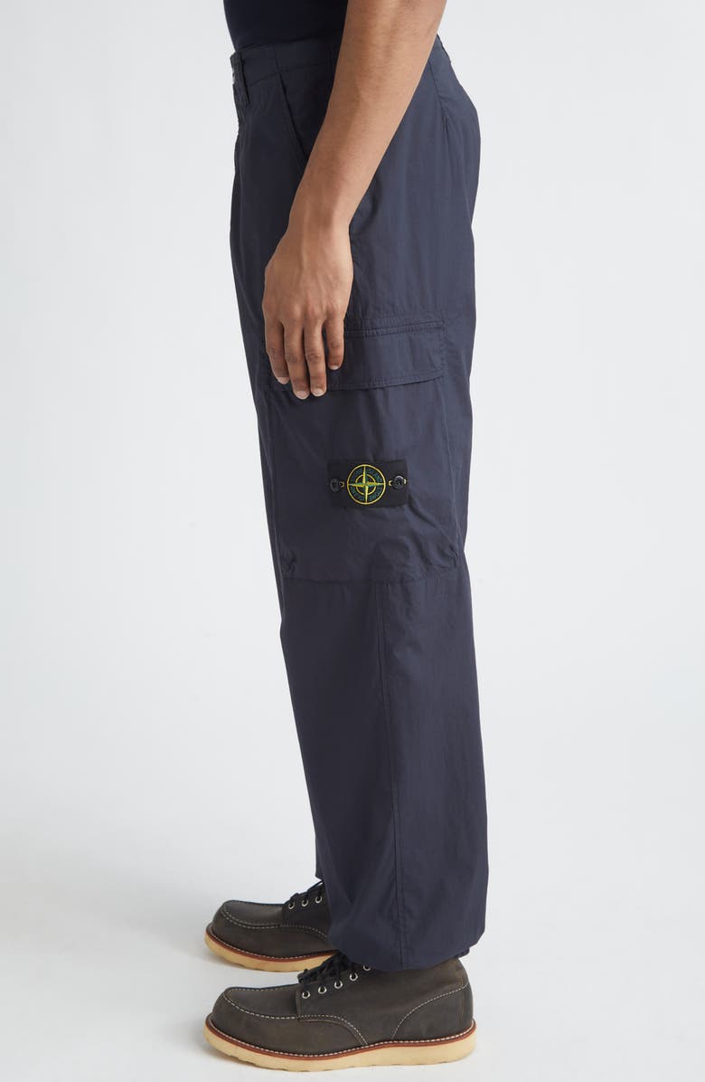 Stone Island Cotton Stretch Cargo Pants, Alternate, color, Navy Blue