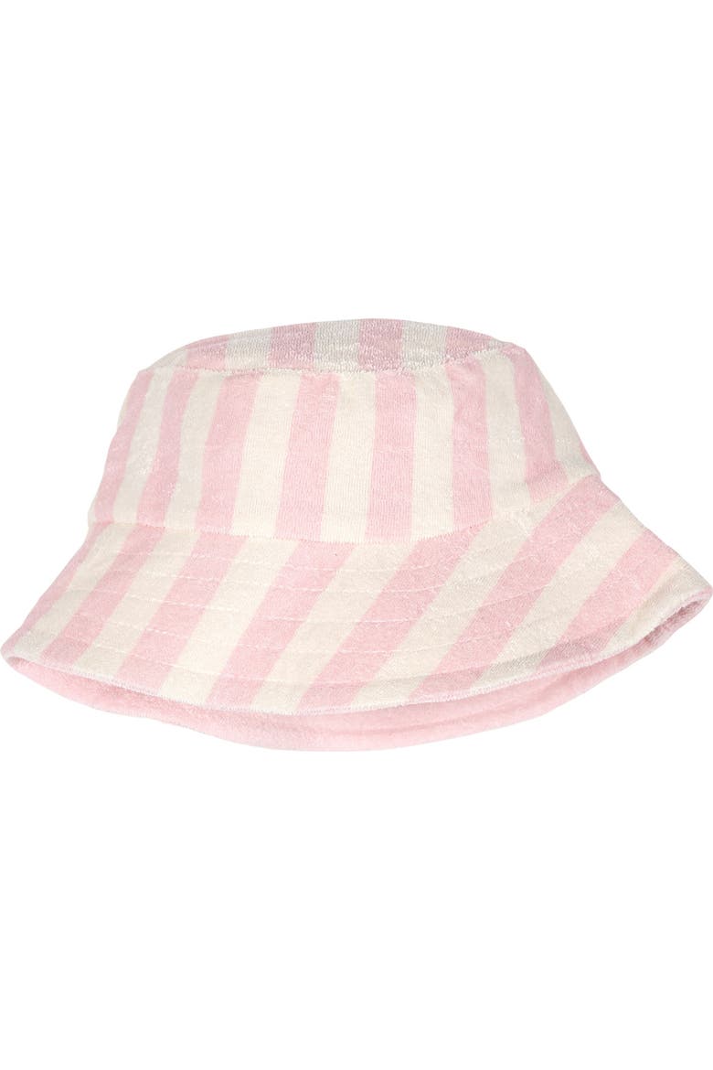 Tank Top and Shorts Set with Bucket Hat, Alternate, color, Pink Cream Stripe