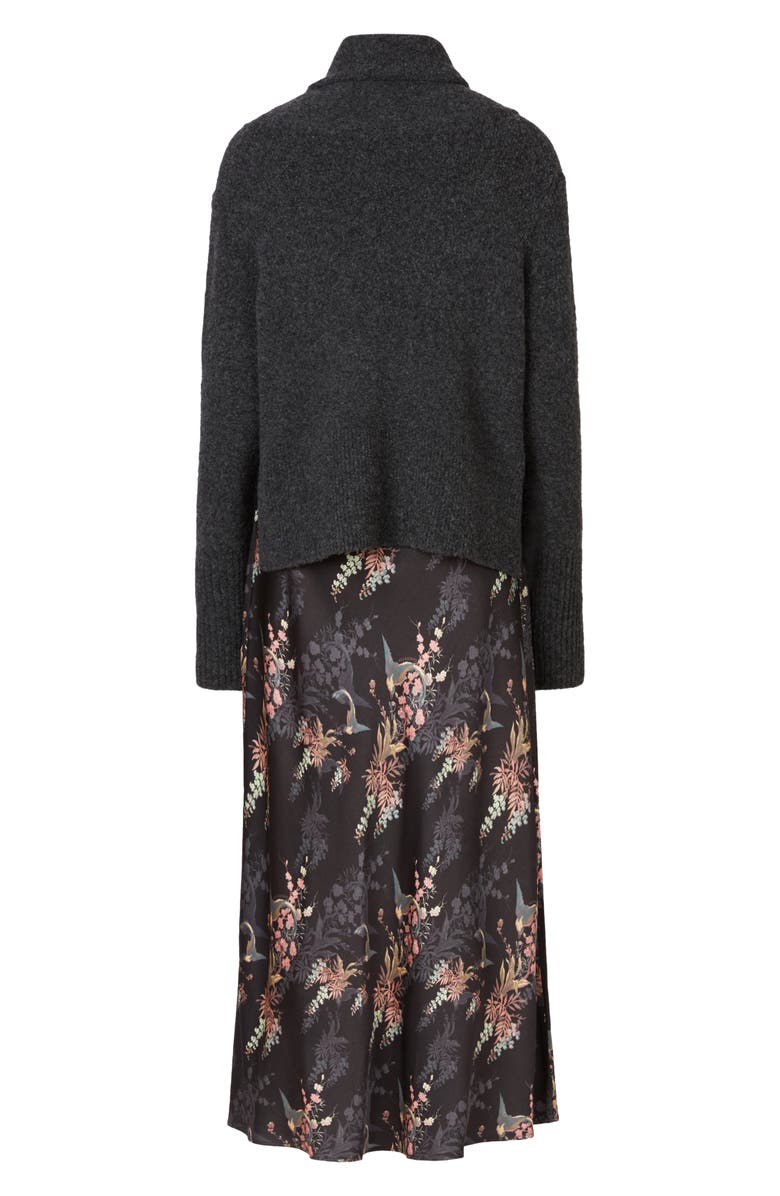 AllSaints Tierny Melisma Floral Slipdress & Sweater, Alternate, color,