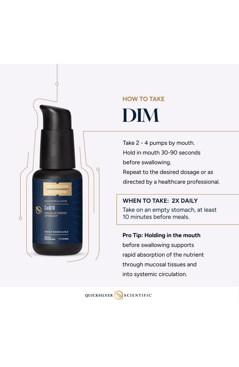 Quicksilver Scientific Nanoemulsified DIM Supplement, Alternate, color, NO COLOR