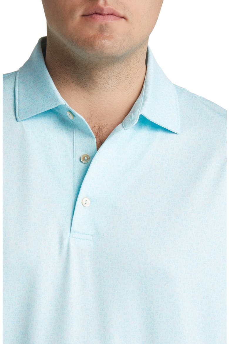 Dazed and Transfused Performance Jersey Polo, Alternate, color, CELESTE