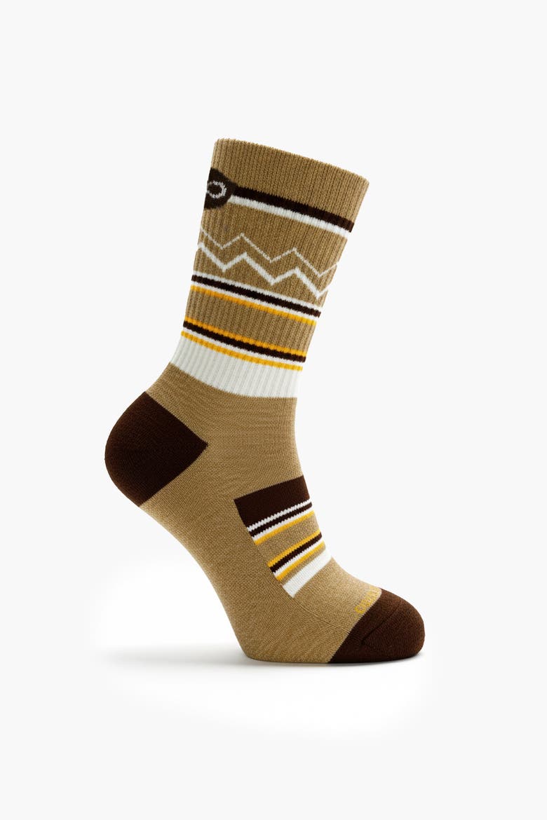 PerformaWool Midcrew All-season Hike Socks, Alternate, color, Toffee Brown