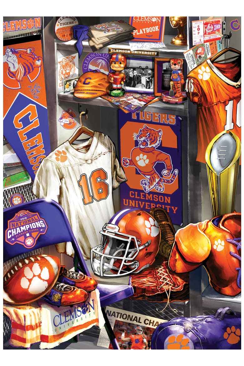 Clemson Tigers Locker Room 500pc Puzzle, Alternate, color, Multicolor