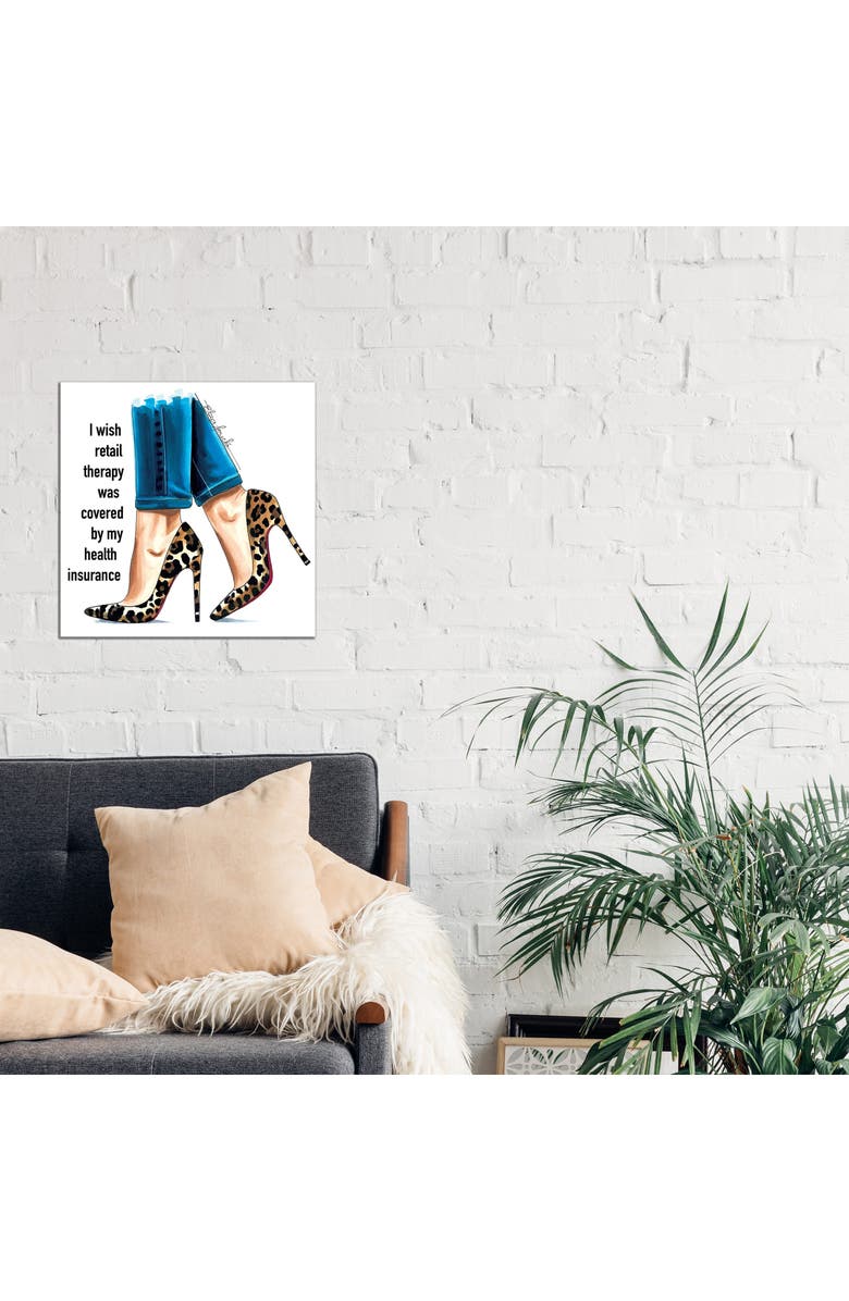 iCanvas Retail Therapy by Elza Fouche Canvas Wall Art, Alternate, color, Brown