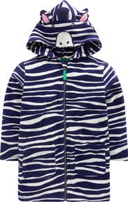 Mini Boden Kids' Fun Towelling Zip-Up Cover-Up