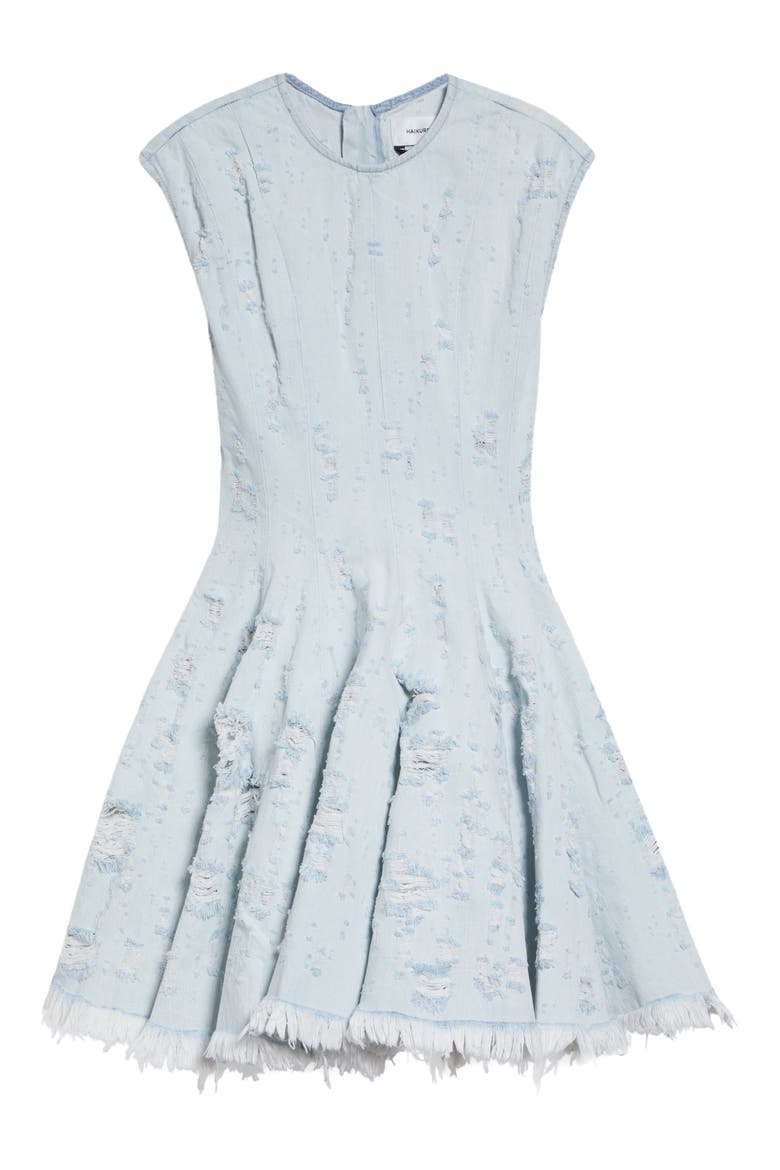blue jean ripped dress Reese Ripped Denim Dress (Women)