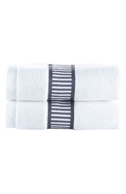 Fancy Border 2-Pack Turkish Cotton Bath Sheets