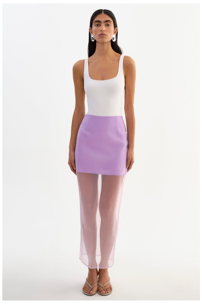 Farley | Sheer Skirt, Main, color, Lilac