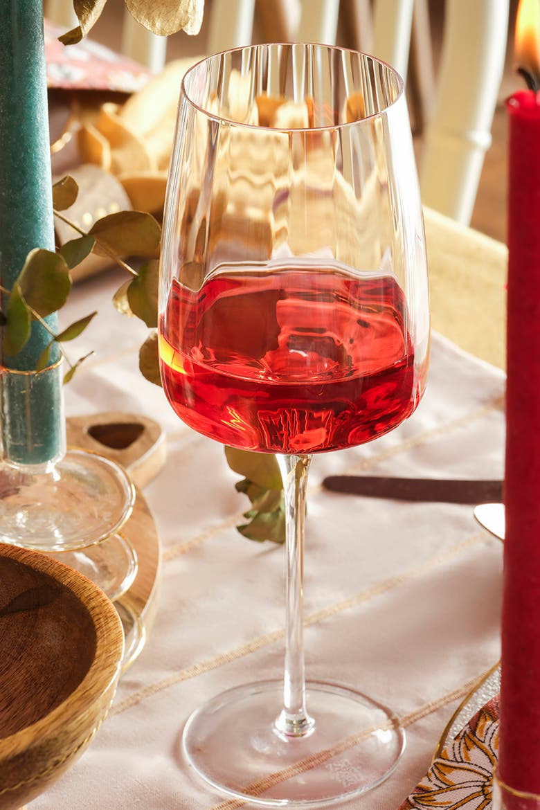 Poznan Glass Red Wine Glass 22 oz Transparent Set of 2, Alternate, color, Clear