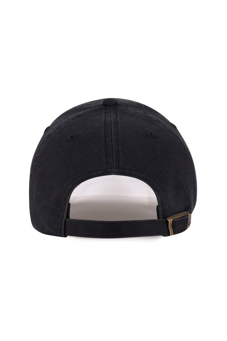 Men's '47  Black Los Angeles Rams Tonal Clean Up Adjustable Hat, Alternate, color, Black