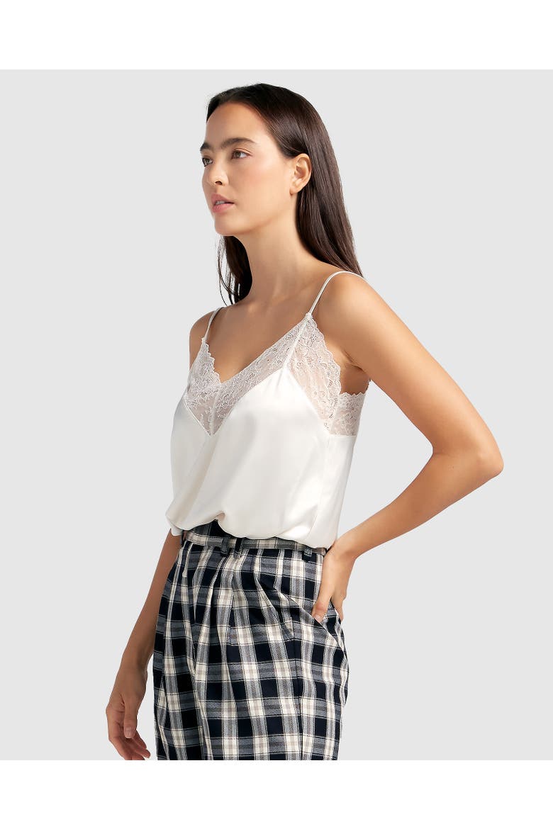 Friday Nights Lace Cami, Alternate, color, White
