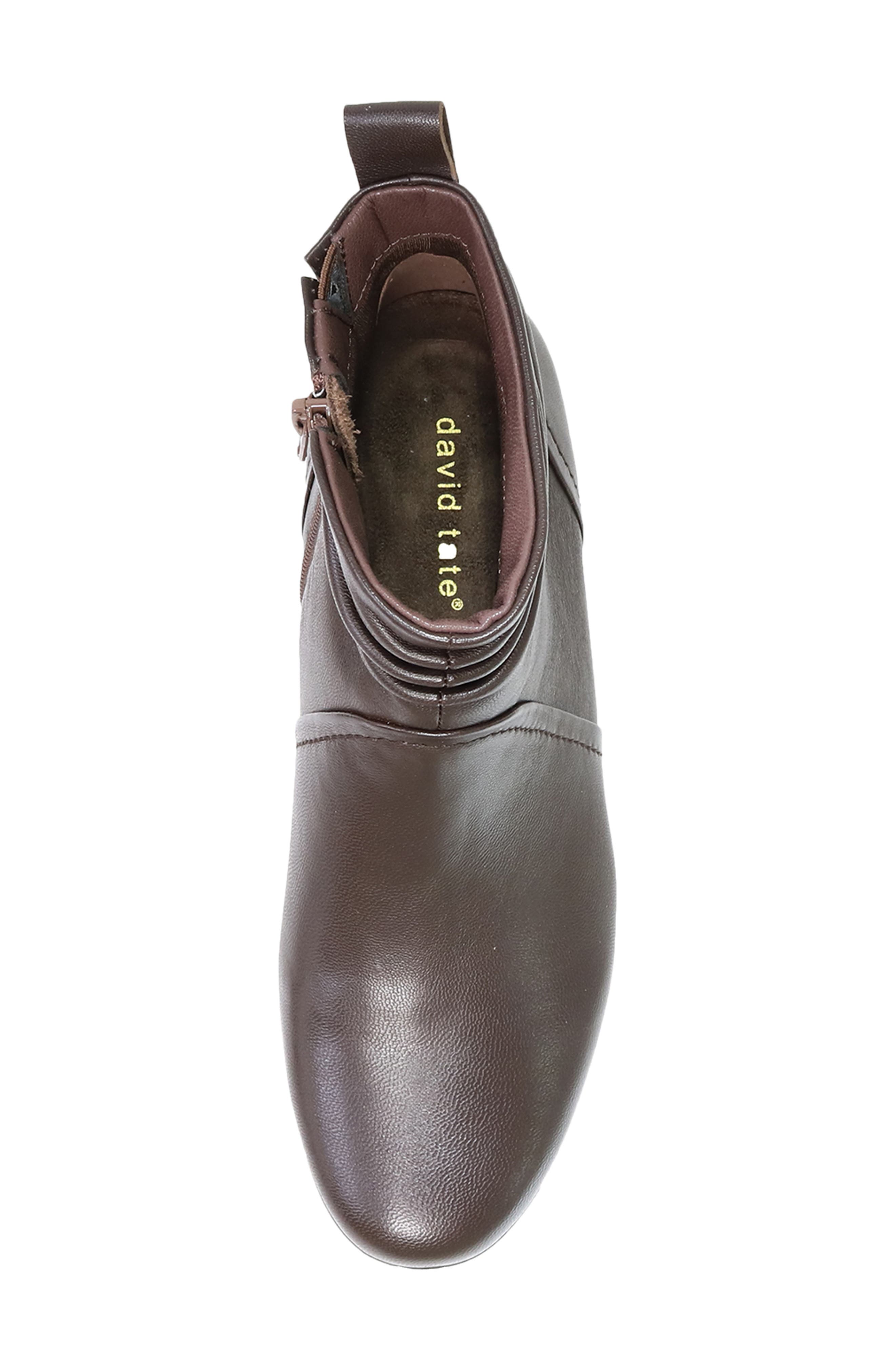 Nifty Leather Bootie, Alternate, color, BROWN LEATHER