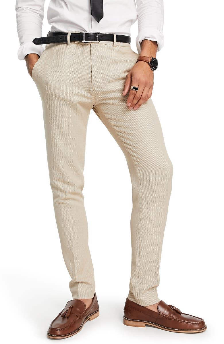 ASOS DESIGN Wedding Skinny Suit Trousers, Main, color,