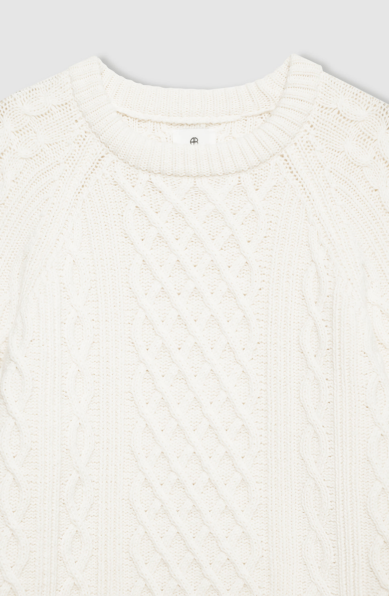 ANINE BING Louie Sweater, Alternate, color, Ivory