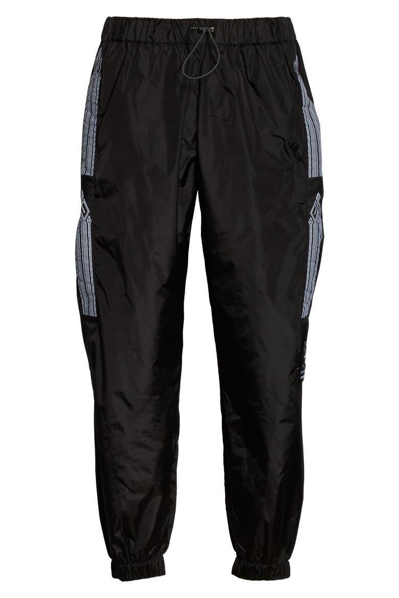 County Tape Jogging Pants, Alternate, color, BLACK WHITE