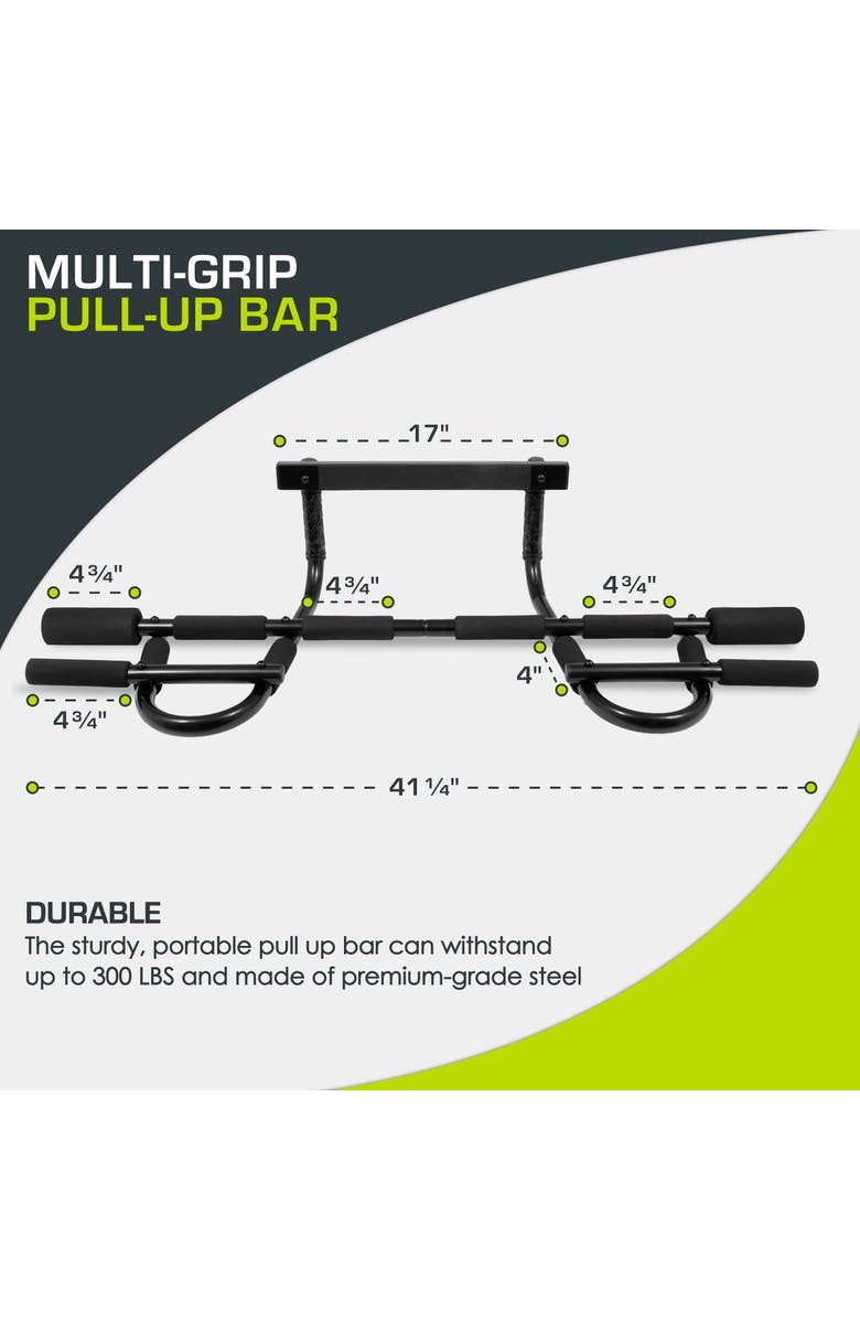 ProsourceFit Multi-Grip Pull-Up Bar, Alternate, color, Black