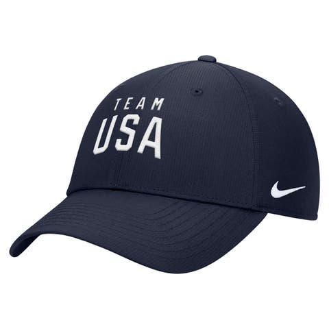 Men's Nike Navy Team USA On-Field Club Ripstop Dri-FIT Adjustable Hat