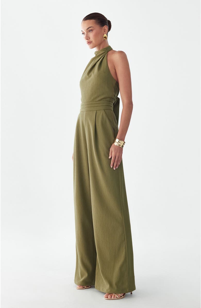 BWLDR Alma Jumpsuit, Alternate, color, Olive Green