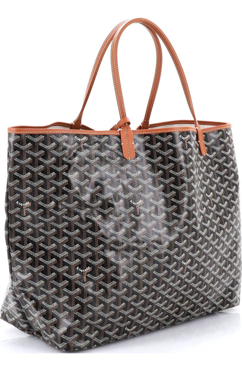 Pre-Owned Goyard Saint Louis Tote Coated Canvas GM, Alternate, color, Brown