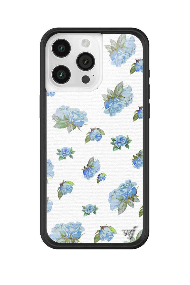 Moonlight Rose iPhone Case, Alternate, color, Blue