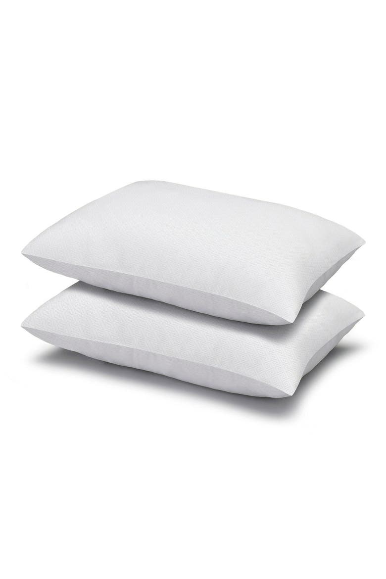 Simple Comfort Set of 2 Down Alternative Pillows, Main, color, WHITE