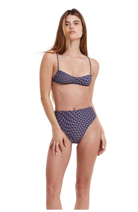 Midnight Magic V Neck Bralette Swim Top