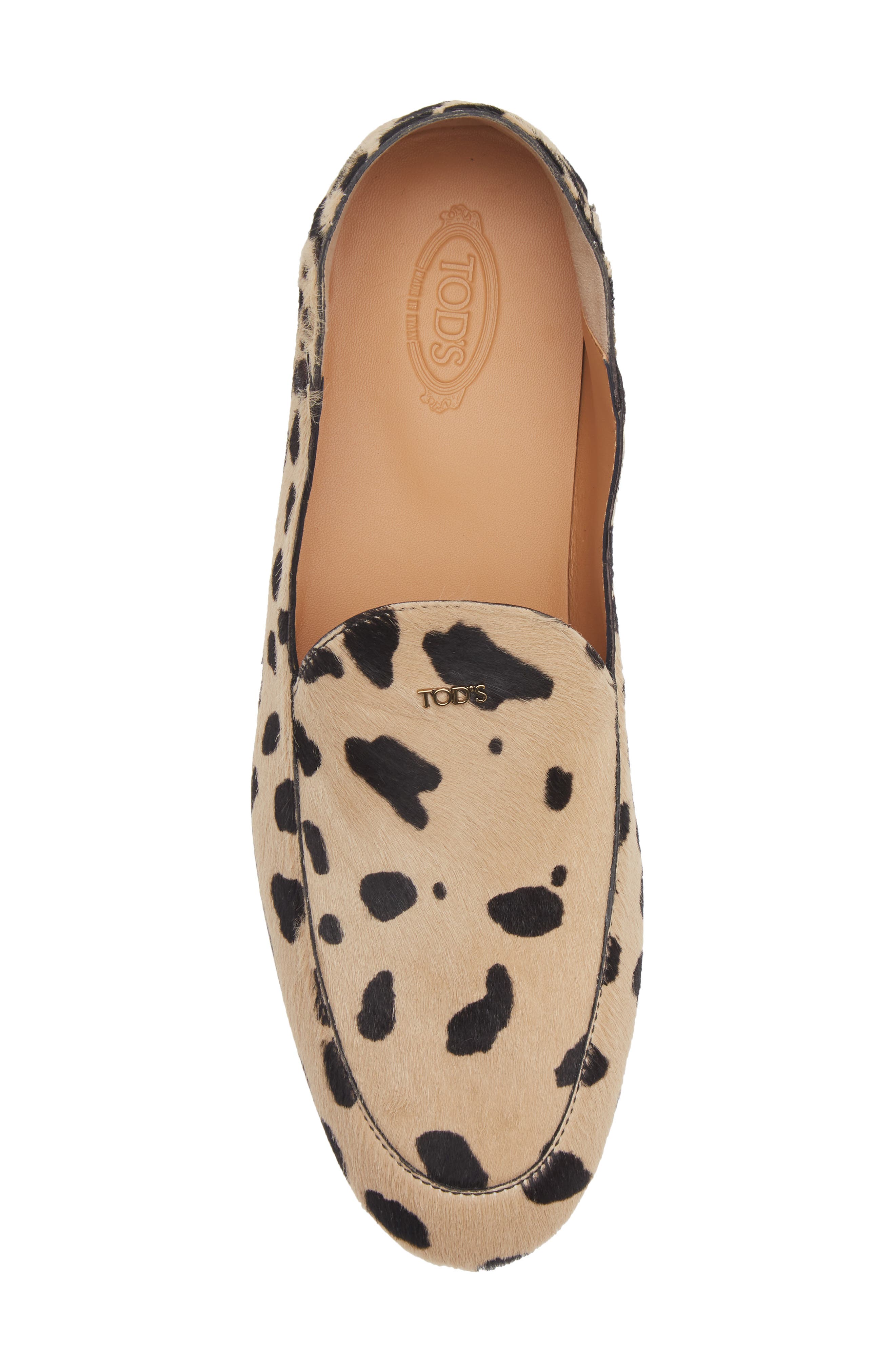 Genuine Calf Hair Mule Loafer, Alternate, color, NATURALE SCURO