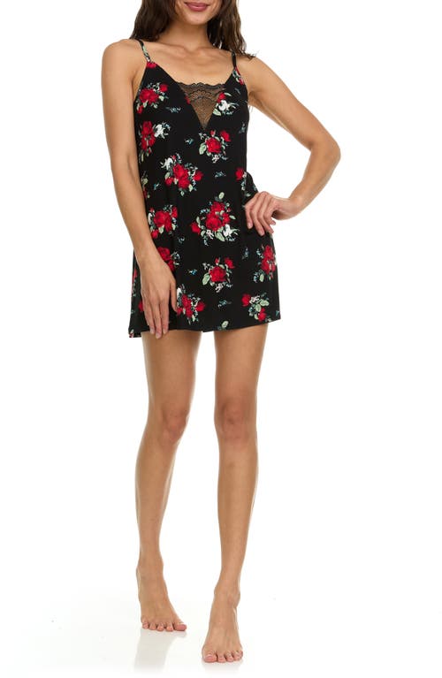 Flora By Flora Nikrooz Jo Lace Chemise In Black