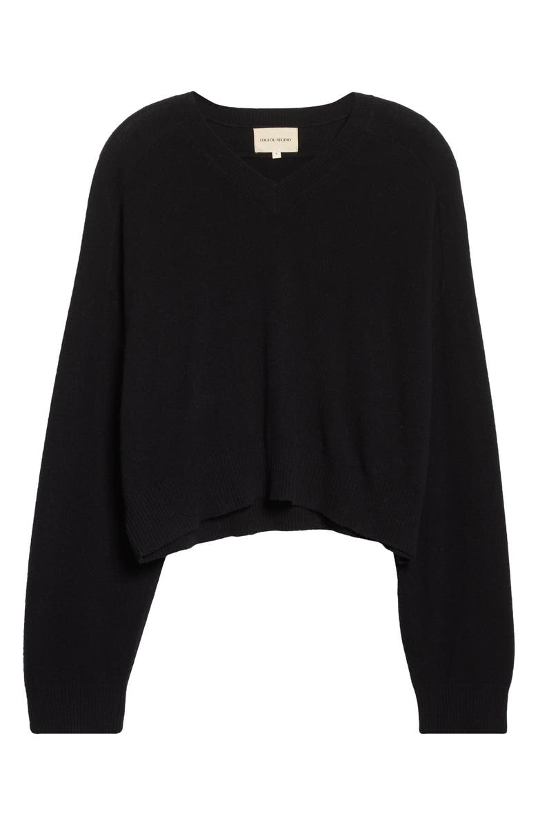 LOULOU DE SAISON Emsalo V-Neck Cashmere Sweater, Alternate, color, 