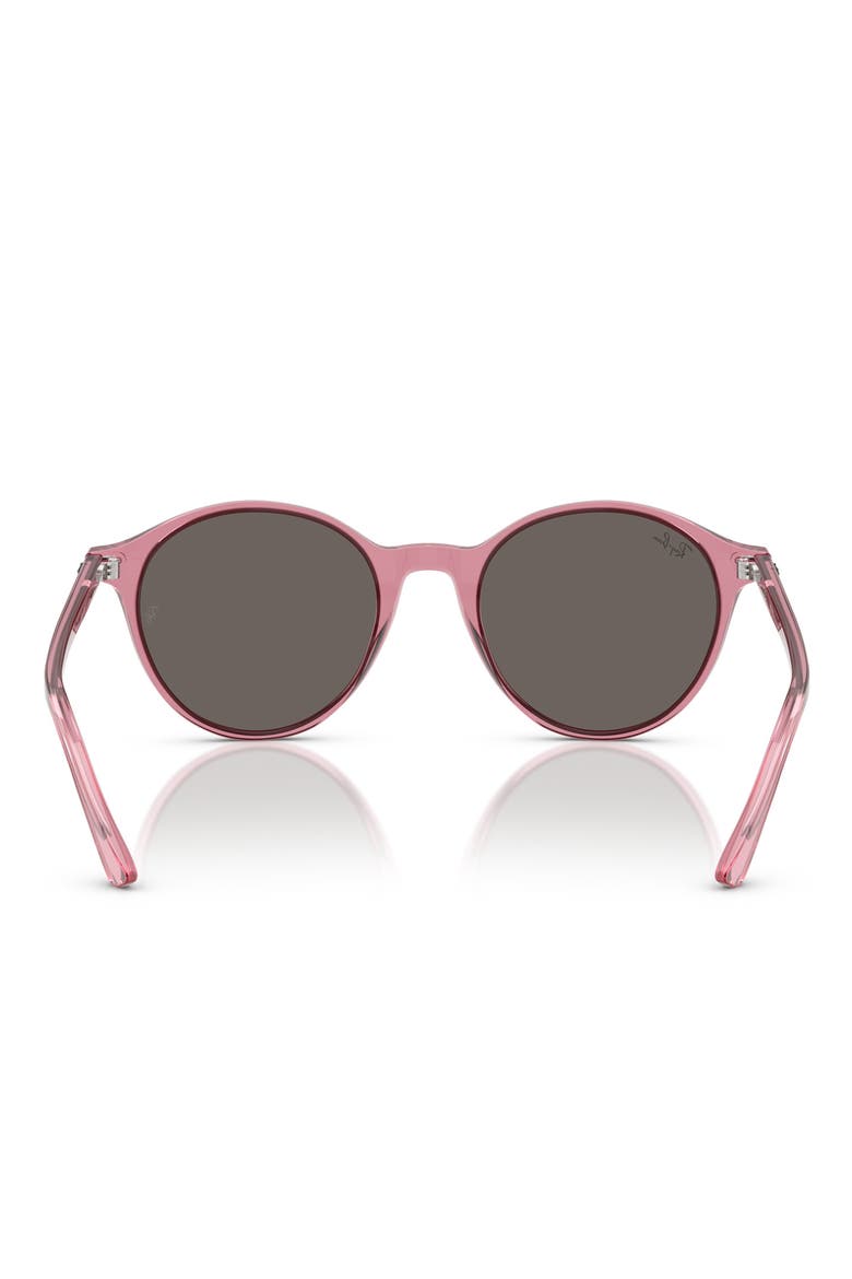Bernard 53mm Phantos Sunglasses, Alternate, color, TRANSPARENT PINK/ DARK GREY