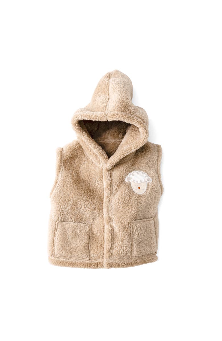 Andy Wawa Cloud Cuddle Hooded Vest, Main, color, Beige