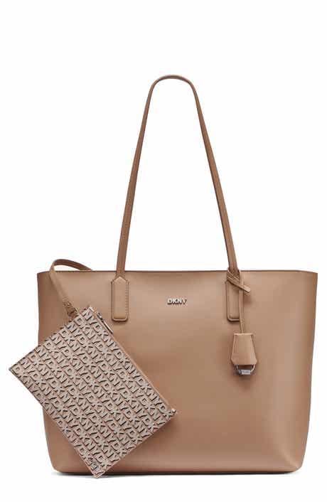 DKNY Saige Faux Leather Tote with Removable Wristlet