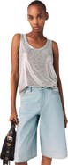 maje Metallic tank top