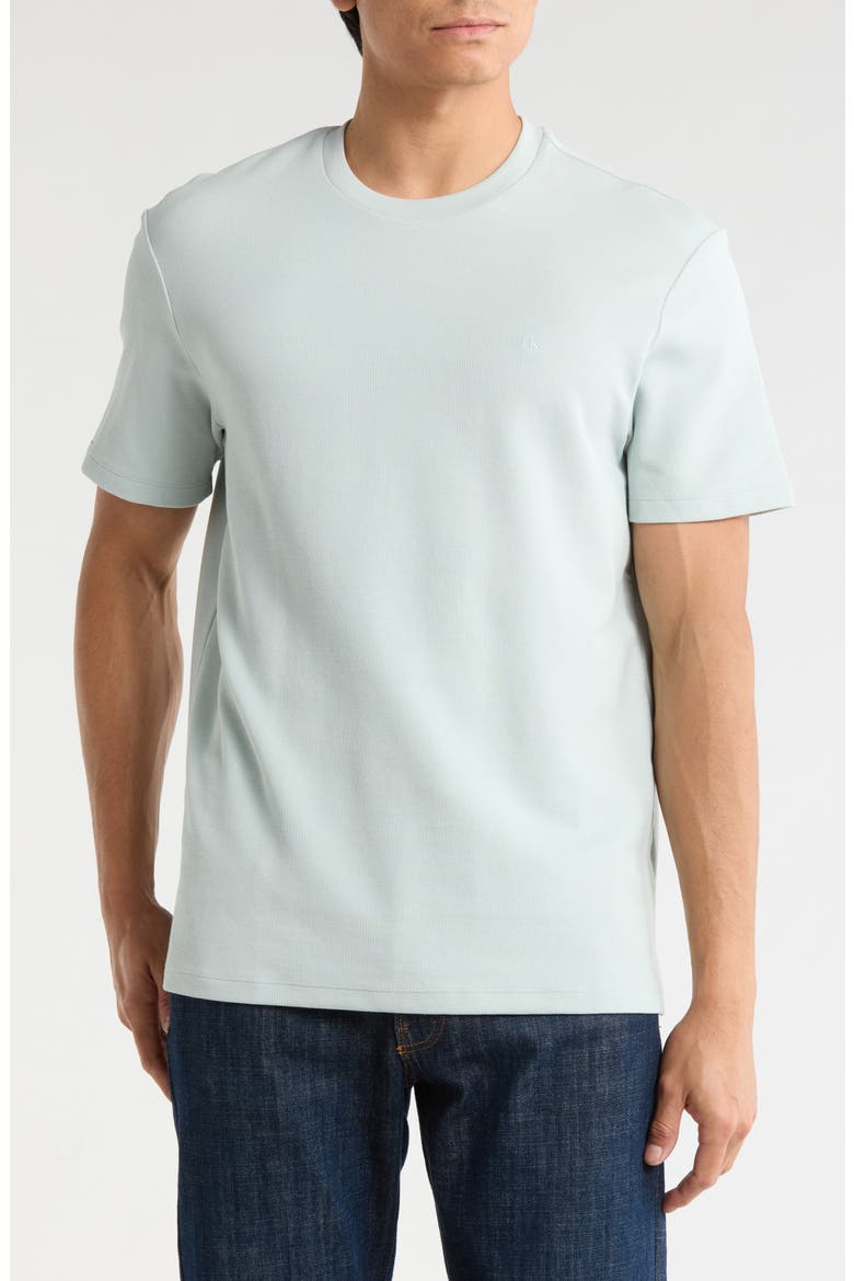 Micro Waffle T-Shirt, Main, color, PALE MEADOW