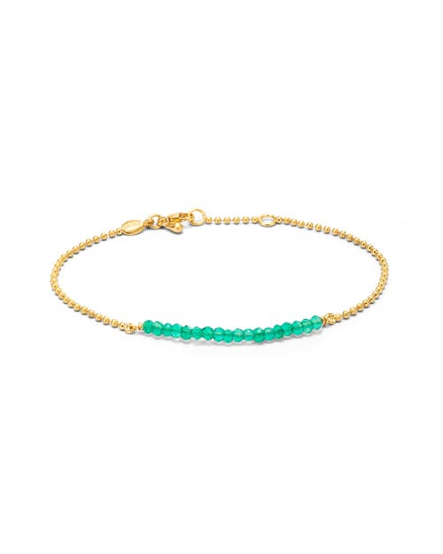 Eloise Jewelry Cosmos Bracelet With Gemstone In Green
