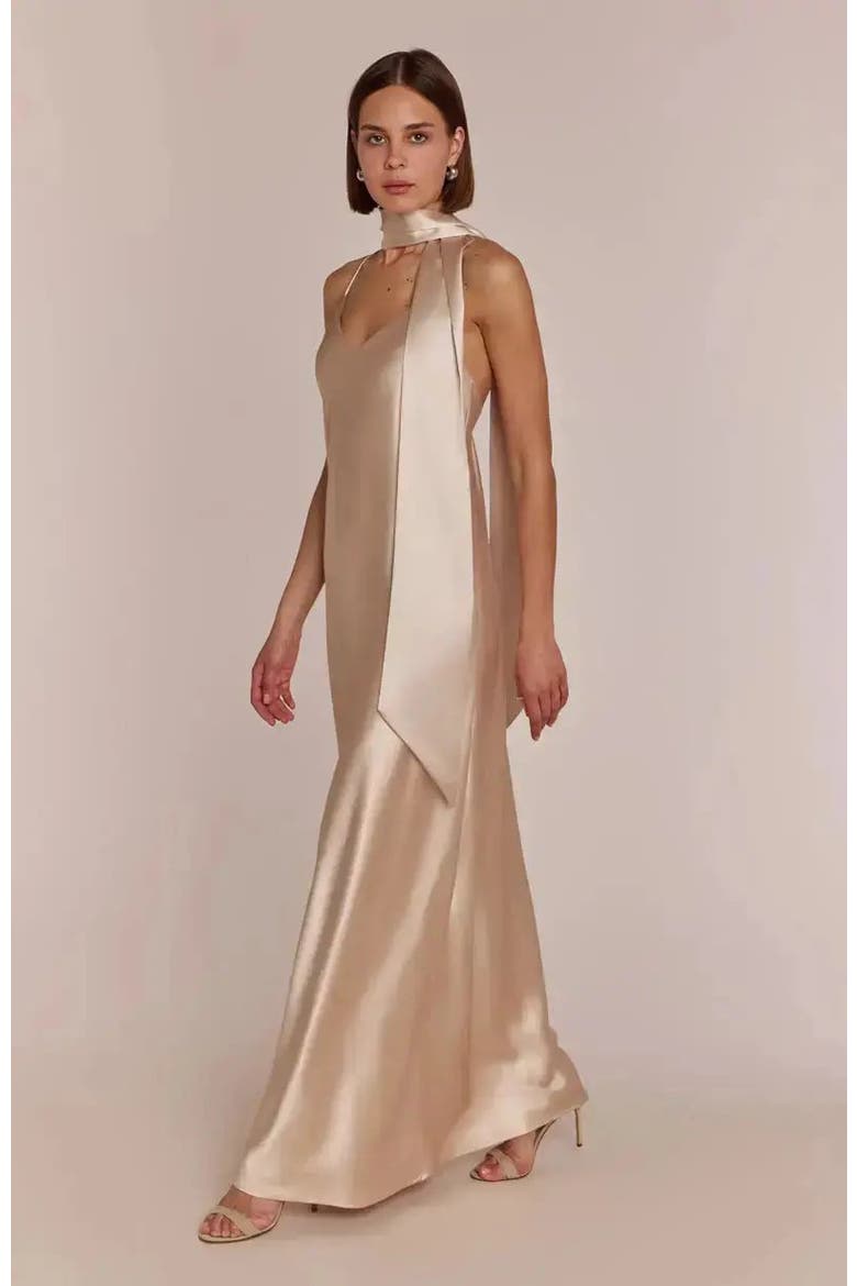 Brooklyn Slip Dress, Alternate, color, Champagne