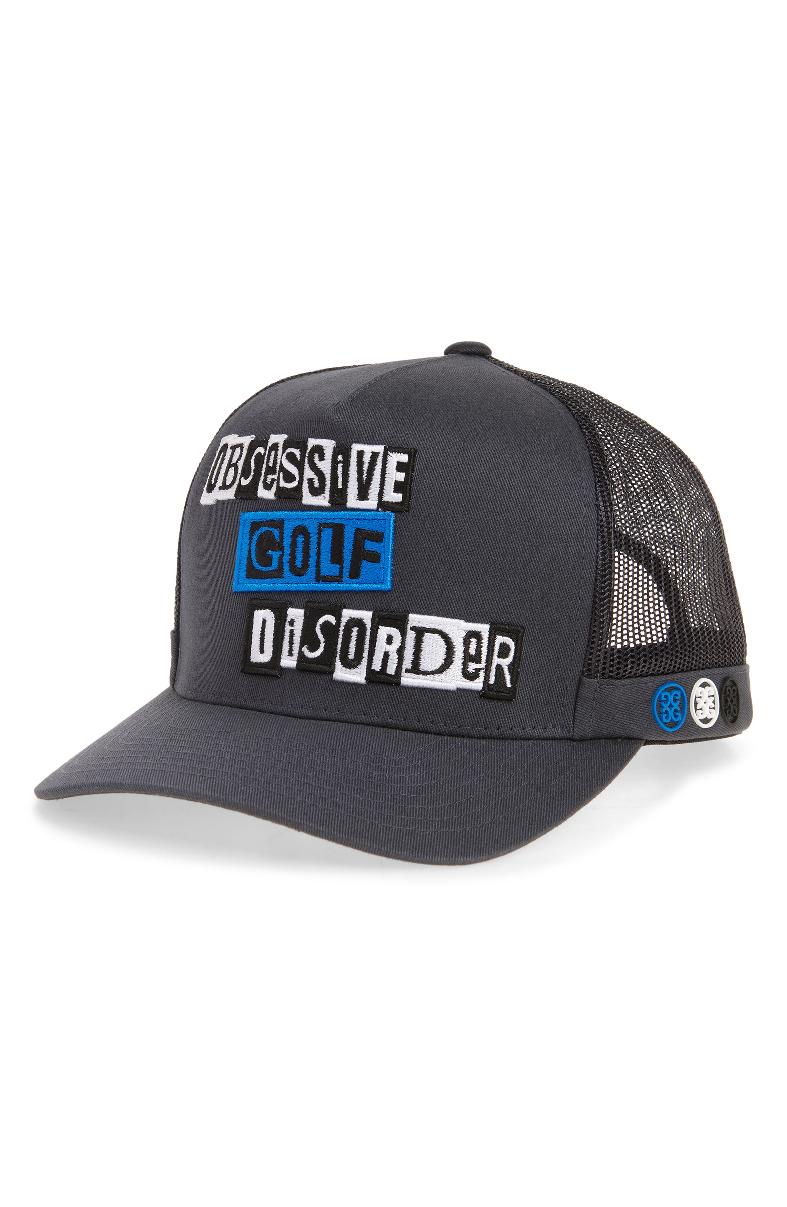 G/fore Ogd Tall Trucker Hat In Charcoal