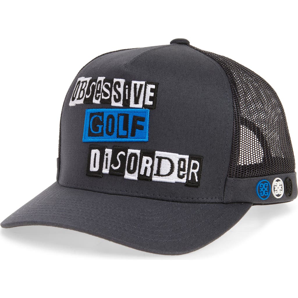 G/fore Ogd Tall Trucker Hat In Charcoal