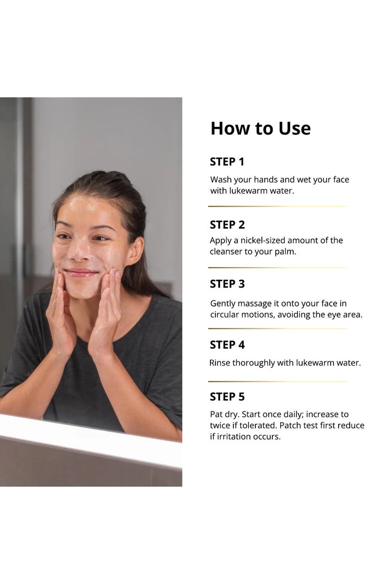 Mangosteen Face Cleanser with Antioxidants, Alternate, color, Transparent