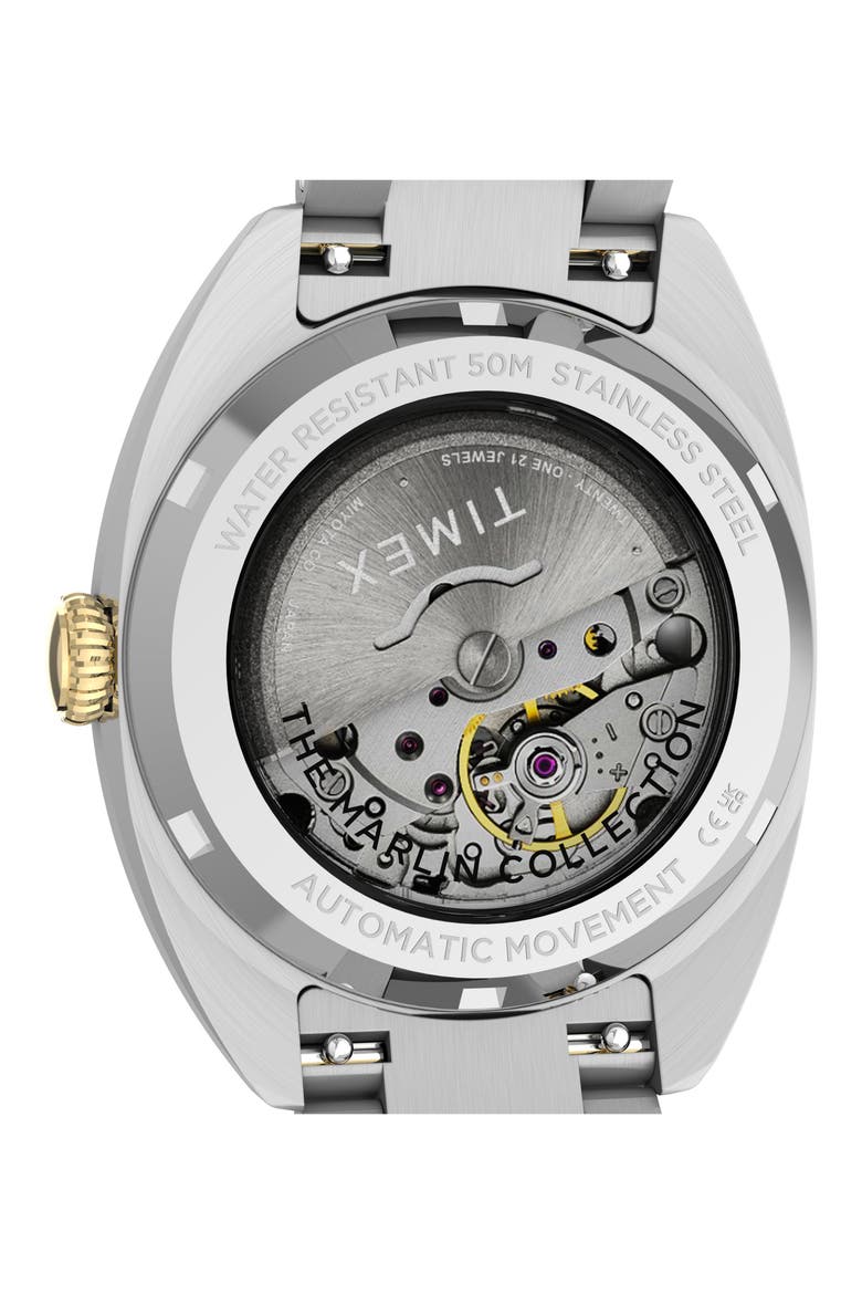 Marlin® Draper Two-Tone Automatic Bracelet Watch, 37mm, Alternate, color, TWO-TONE